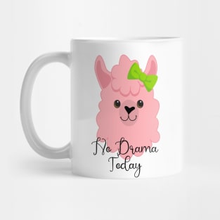 No Drama Today Cool Llama Mug